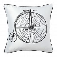 подушка с ретро-велосипедом retro bicycle white в Кирове