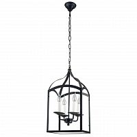 дизайнерская подвесная люстра spot light cage 9500404 черная в Кирове