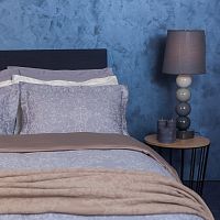 комплект постельного белья decoflux сатин 1.5 спальный versaille grey в Кирове
