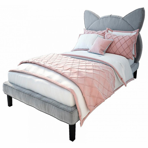кровать детская 120х200 серая kitty в Кирове