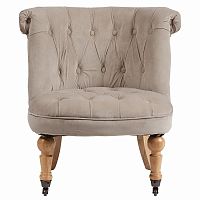 кресло amelie french country chair серо-бежевое в Кирове