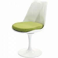 стул eero saarinen style tulip chair зеленая подушка в Кирове