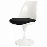 стул eero saarinen style tulip chair черная подушка в Кирове