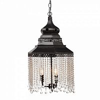 люстра подвесная черная с хрустальными подвесками chandelier в Кирове