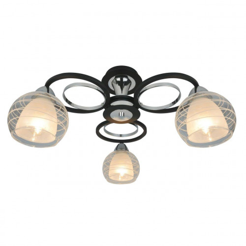 потолочная люстра arte lamp ginevra a1604pl-3bk в Кирове