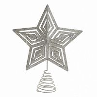 декор новогодний звезда серебристого цвета в Кирове