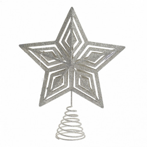декор новогодний звезда серебристого цвета в Кирове