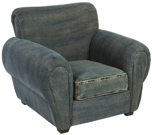 кресло san francisco denim armchair серое в Кирове