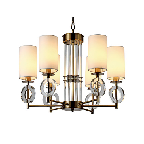 люстра felton 6 от delight collection белая/прозрачная/латунь в Кирове