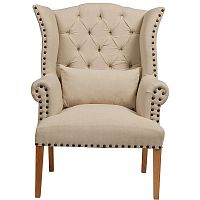 кресло quinn tufted armchair бежевое в Кирове