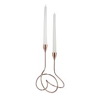 подсвечник медный металлический на 2 свечи loop, 28 см в Кирове